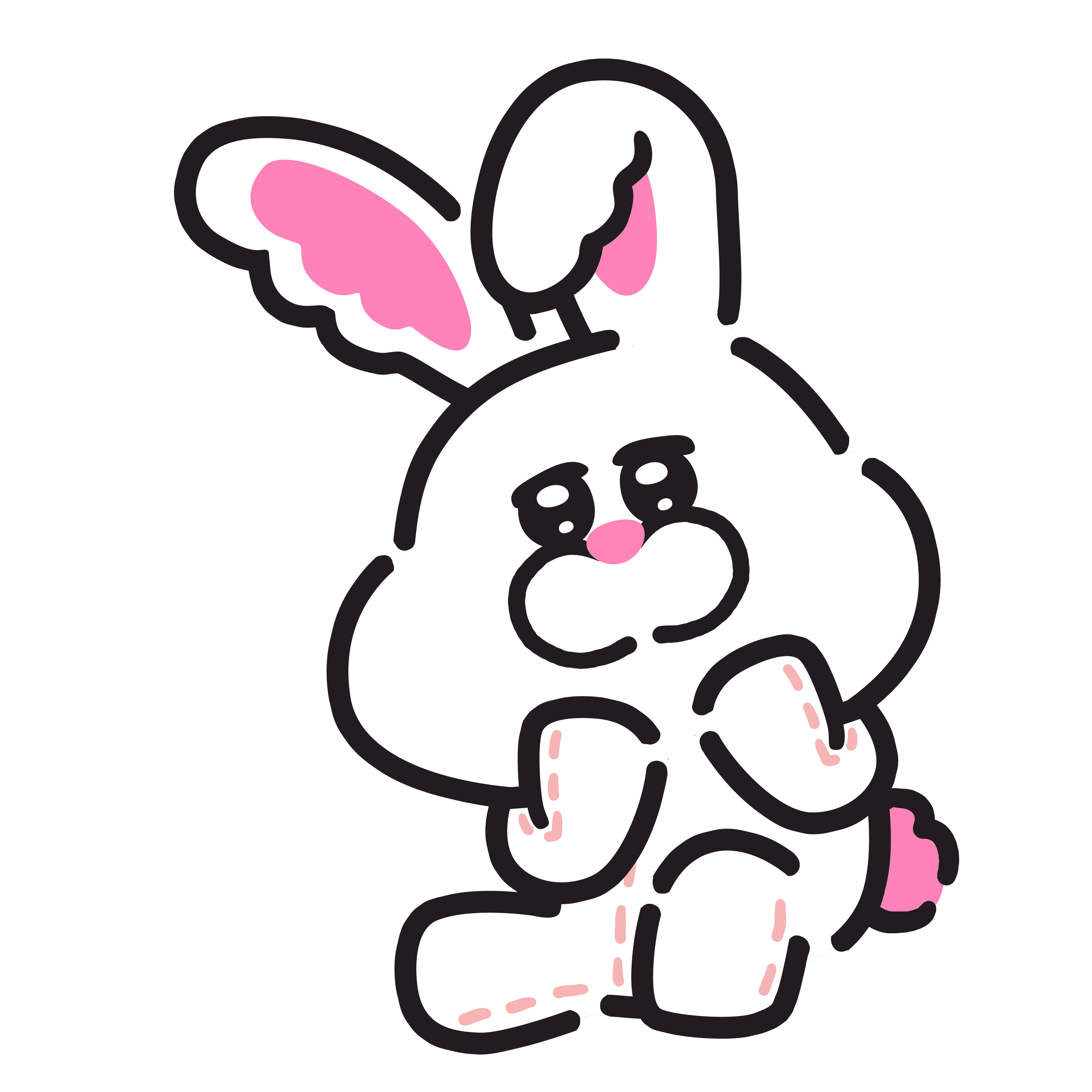 甘えんぼウサギ