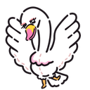 夢見る白鳥のイラスト by fumi